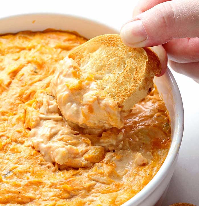 buffalo chicken dip with ranch dressing and cream cheese Prepared to Party Buffalo Ranch Chicken Dip  Mrs. Gerry's Kitchen